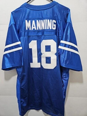 PEYTON MANNING Custom Indy Blue Stitched Brand New Football Jersey Size XL - Image 1 of 4