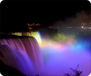 Niagarafälle bei Nacht rutschfestes Mauspad - Bild 1 von 1
