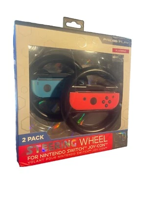 Mario Kart Steering Wheel for Nintendo Switch Joy-Con 2 Pack, Black Or Colored! - Image 1 of 2