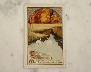 1911 Birthday Greetings "May Peace Ever Follow Thy Ways" - Picture 1 of 4