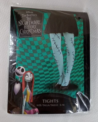 Medias Pesadilla antes de Navidad Talla S/M Diseño Sally Stitch Gótico Disney Foto 1 de 4