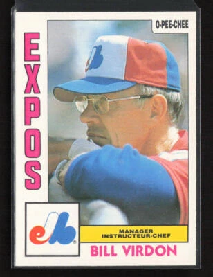 1984 O-Pee-Chee #111 Bill Virdon Montreal Expos Near Mint or Better - Image 1 of 2