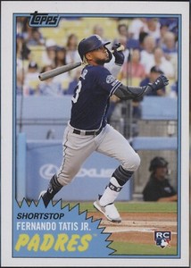 Fernando Tatis Jr 2019 Topps Throwback Thursday 284 1981-82 Basketball RC Rookie