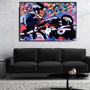 Venta Pintura ORIGINAL Firmada por John Elway Enmarcada 36H X 48W Antes 50K Ahora $24,995 - Imagen 1 de 16