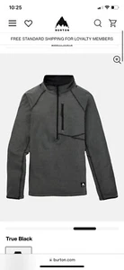Women’s Burton Stockrun Grid Half-zip Fleece Size XS - Picture 1 of 4