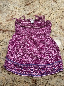 Motherhood Maternity Spaghetti Strap Tank Size XS (Extra Small) Purple Print - Picture 1 of 4