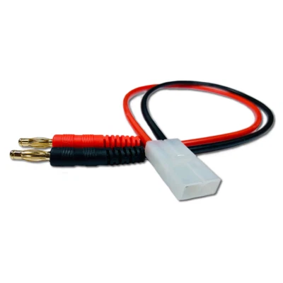 CORADTECH Ladekabel 14AWG 30cm Tamiya Stecker Male inkl. 4mm Bananenstecker Charge Lead