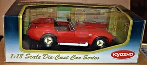 Ford Shelby Cobra 427 S/c 1965 1/18, Kysoho Red Convertible, original box Mint - Picture 1 of 10