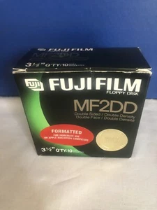 Fujifilm MF2DD Double Side Dbl. Density Floppy Disks 3.5" Apple Macintosh 800KB - Picture 1 of 6