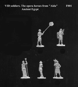 VID soldiers F-001 Ancient Egypt - Heroes from "Aida" opera Flat tin soldiers - Picture 1 of 5