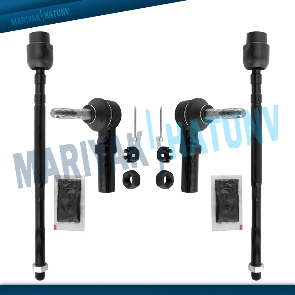 4x Varilla de dirección delantera izquierda y derecha interior + exterior para Regal 1988-1996 Foto 1 de 4