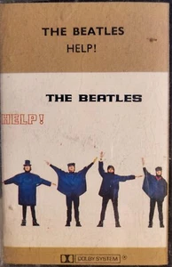 The Beatles Help UK Cassette EX (Tested) Blue Text Yesterday Ticket To Ride - Picture 1 of 3