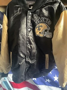 Starter New Orleans Saints Bomber Jacket Size XL  - Picture 1 of 4