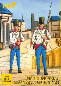 HaT Miniatures 1/72 NAPOLEONIC HUNGARIAN INFANTRY MARCHING Figure Set - Photo 1 sur 3