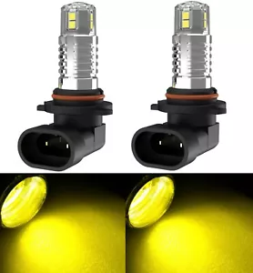 LED 20W 9005 HB3 Golden Two Bulbs DRL Daytime Light Replacement Upgrade Stock EO - Picture 1 of 12