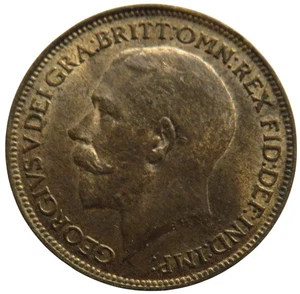 1924 King George V Farthing Coin In High Grade - Great Britain - Picture 1 of 2