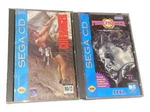 Cliffhanger + Prize Fighter LOT (Sega CD, 1993) CIB Complete Games - Picture 1 of 5