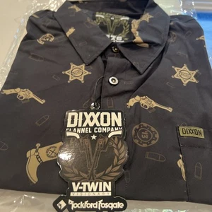 DIXXON FLANELLA CO THE 1876 CAMICIA FESTA MANICA CORTA BOTTONI DAVANTI Uomo Taglia 4XL - Foto 1 di 9