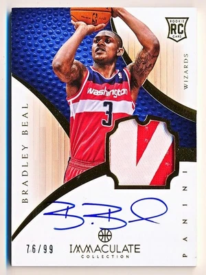 2012-13 Immaculate Bradley Beal RPA Patch Auto Rc #136 (76/99) - Image 1 of 2