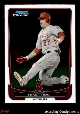 2012 Bowman Chrome #157 Mike Trout ANGELS - Image 1 of 2