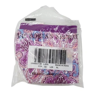 Victoria's Secret Hipster Panty Donna XL Viola Stampa Paisley Nuovo #1 - Foto 1 di 3
