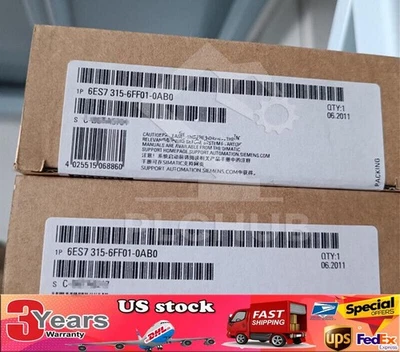 1 PIEZA Nuevo Siemens SIMATIC S7-300 6ES7315-6FF01-0AB0 6ES7 315-6FF01-0AB0 Foto 1 de 2