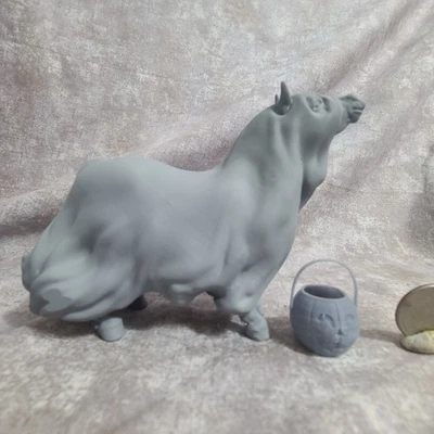 3D Printed Spooky Pony Halloween Minature Horse Unpainted - Image 1 of 4