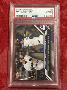 Tarjeta de béisbol Topps Now - Matsui/Ohtani - 2024 PSA 10 - gema calidad como nueva - Imagen 1 de 6
