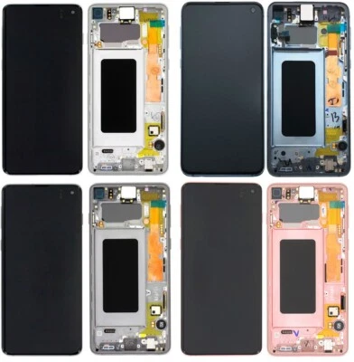 Samsung Galaxy S10 (G973) OLED LCD Replacement Screen Digitizer W/ Frame Spots - Image 1 of 4