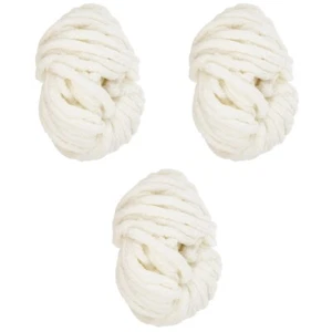 3 piezas hilo para ganchillo hilo de lana grueso de una sola hebra hilo de peluche lana de techo - Imagen 1 de 12
