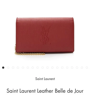 Saint Laurent Leather Belle de Jour Chain Wallet Foto 1 de 4