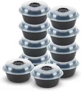 BPA Free Meal Prep Bowl Container with Dressing Cups, Set of 10 – Microwave & Di - Picture 1 of 12