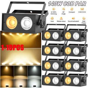 140W COB LED Par Light DMX Audience Blinder Light Warm Cool White Stage DJ Light - Picture 1 of 13