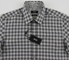 Men's Hugo Boss Tonal Gray / Grey Plaid Lucas Shirt S Small Nwt New $145+ Nice!