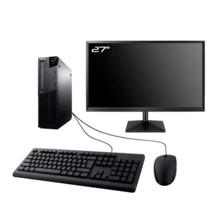 PC Lenovo M71e SFF Bildschirm 27 " Intel I3-2100 RAM 8Go SSD 2To W10 Wifi - Bild 1 von 7