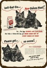 1948 CAIRN TERRIER & GAINES DOG FOOD Vintage-Look DECORATIVE REPLICA METAL SIGN