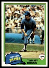 1981 Topps Tommy Boggs Atlanta Braves #132