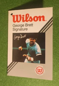 George Brett Kansas City Royals Wilson Signature Model Baseball Glove Tag - Picture 1 of 3