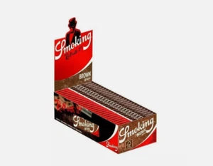 Cartine Smoking Brown Corte Singole 50 Libretti 60 Fogli - Foto 1 di 2