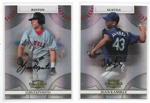 2008 Donruss Threads PICK-A-AUTOGRAPH Ramirez Exposito Oliveras Gerardo Parra +