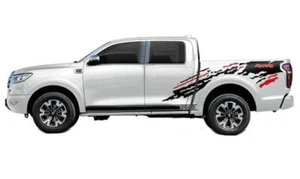 Graphics Mud Splash Car Sticker For Isuzu D-max Pickup Trunk Side Stripe Decals - Picture 1 of 5