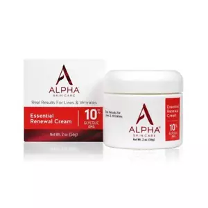 Alpha Skin Care - Essential Renewal Cream, 10% Glycolic AHA, Real Results... - Picture 1 of 10