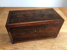 Georgian Rosewood Tea Caddy - 3 Sections and Two Internal Caddies