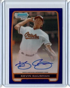 Kevin Gausman 2012 Bowman cromo borrador refractor púrpura autógrafo #/10 radiocontrol automático - Imagen 1 de 1