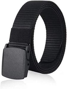 Cintura De Lona De Nailon Ajustable Para Hombre Con Hebilla De Plástico - Imagen 1 de 6