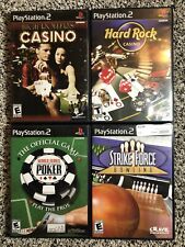 Ps2 Game Lot: Hard Rock Casino, High Roller Casino, World Series of Poker..