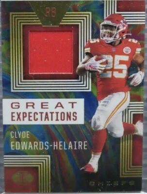 2020 Illusions Clyde Edwards-Helaire RC Great Expectations Rookie Jersey Chiefs! - Image 1 of 2