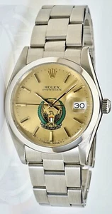 Rolex Oysterdate Precision U.A.E Armed Forces Eagle ‘1986’ Gents Vintage Watch - Picture 1 of 24