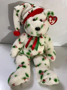 ORIGINAL 1998 HOLIDAY BEAR TY BEANIE BUDDY 1998 MINT WITH MINT TAGS - Picture 1 of 2