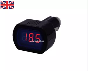 Car Bike Camper 12V/24 LED Car Cigarette Lighter Volt Voltage Gauge Meter Tester - Picture 1 of 12